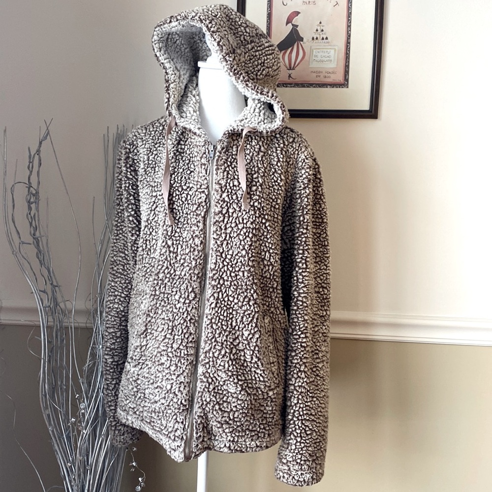 Tread & Supply Sherpa Women’s Jacket, Brown, Size Medium